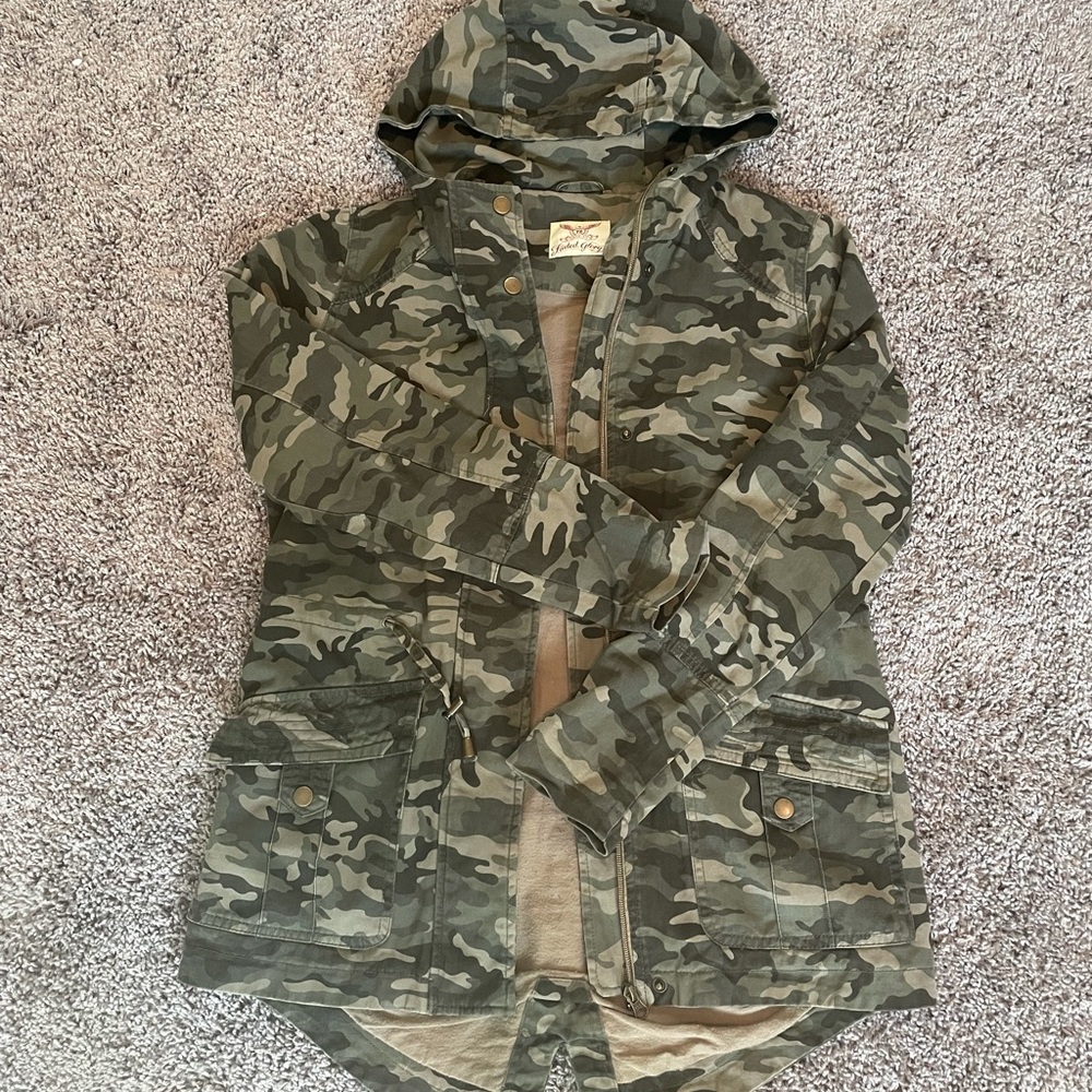 Camouflage military jacket